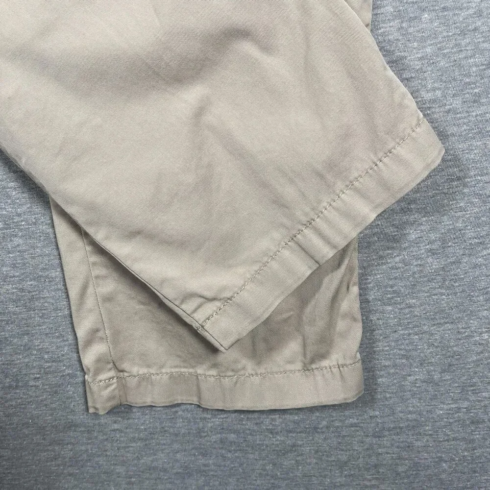 Hugo Boss Chino Pants Mens 38 R Beige Slim Stretch Cotton Blend Casual